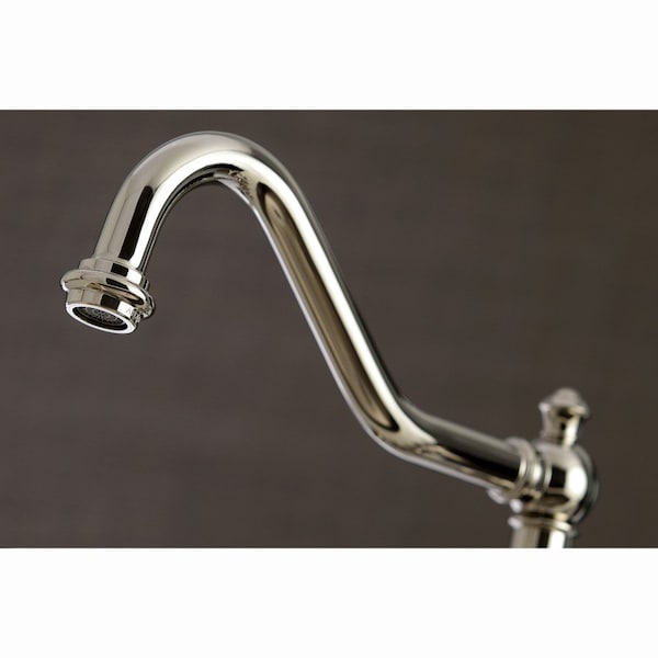 KS3276AXBS Restoration 8 Bridge Kitchen Faucet W/ Sprayer, Nickel